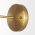Britton Wall Sconce (Gold Metal & Clear Glass)