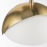 Cybill Wall Sconce (Gold Metal & White  Shade)
