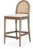 Elle Counter Stool (Brown Wood & Cane)