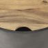 Eclipse Coffee Table (Gunmetal Grey  & Brown Wood)