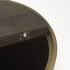 Eclipse End Table (Gold Metal & Brown Wood)
