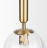 Britton Pendant Light (Gold Metal & Clear Glass)