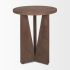 Mattius Accent Table (Medium Brown Wood)