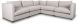 Halston Modular Sectional (L-Shaped - Armrests - Light Grey)