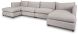 Halston Modular Sectional (6 Piece - Light Grey)