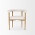 Arden Dining Chair (Medium Brown Wood & Gold Fabric)