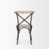 Etienne Dining Chair (Light Brown  & Grey Metal)