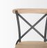 Etienne Dining Chair (Light Brown  & Grey Metal)