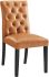 Duchess Dining Chair (Tan Button Tufted Vegan Leather)