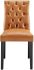 Duchess Dining Chair (Tan Button Tufted Vegan Leather)