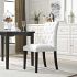 Duchess Dining Chair (White Button Tufted Vegan Leather)