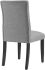 Duchess Dining Chair (Light Grey Button Tufted Fabric)