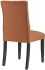 Duchess Dining Chair (Orange Button Tufted Fabric)