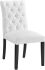 Duchess Dining Chair (White - Button Tufted Fabric)