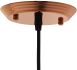 Dimple 6.5 In Bell-Shaped Rose Gold Pendant Light