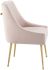Discern Dining Chair (Pink Velvet)