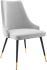 Adorn Dining Chair (Light Grey Tufted Velvet)