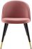 Cordial Dining Chair (Set of 2 - Dusty Rose Velvet)