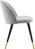 Cordial Dining Chair (Set of 2 - Light Grey Velvet)