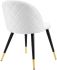 Cordial Dining Chair (Set of 2 - White Velvet)