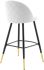 Cordial Bar Stools (Set of 2 - White Fabric)