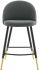 Cordial Counter Stools (Set of 2 - Grey Fabric)