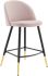 Cordial Counter Stools (Set of 2 - Pink Velvet)
