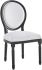 Emanate Dining Chair (Black & White Vintage French Fabric)
