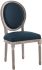 Emanate Dining Chair (Natural Blue Vintage French Fabric)
