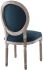 Emanate Dining Chair (Natural Blue Vintage French Fabric)