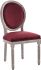 Emanate Dining Chair (Natural Maroon Vintage French Velvet)