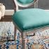 Emanate Dining Chair (Natural Teal Vintage French Velvet)