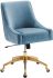 Discern Office Chair (Light Blue Velvet)