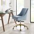 Discern Office Chair (Light Blue Velvet)
