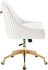 Discern Office Chair (White Velvet)