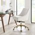 Discern Office Chair (White Velvet)