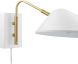 Journey 7 In Swing Arm Wall Sconce (White)