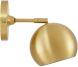 Chalice 4 In Swing-Arm Metal Wall Sconce (Satin Brass)