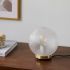 Destiny Glass and Metal Table Lamp (Satin Brass)
