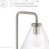 Element Glass and Metal Floor Lamp (Satin Nickel)