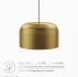 Avenue 1-Light Pendant Light (Satin Brass)