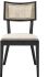 Caledonia Wood Dining Chair (Set of 2 - Black & Beige)