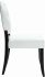 Button Dining Vinyl Side Chair (White)
