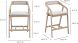 Padma Oak Counter Stool (Light Grey)