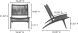 Palma Outdoor Lounge Chair (Black)