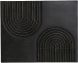 Passages Carved Wood Wall Art (Washed Black)