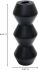 Sequence Wooden Candle Holder (Large - Black)