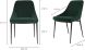 Sedona Dining Chair (Set of 2 - Green Velvet)