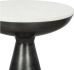 Font Side Table (White Marble)