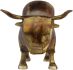 Golden Bull Sculpture